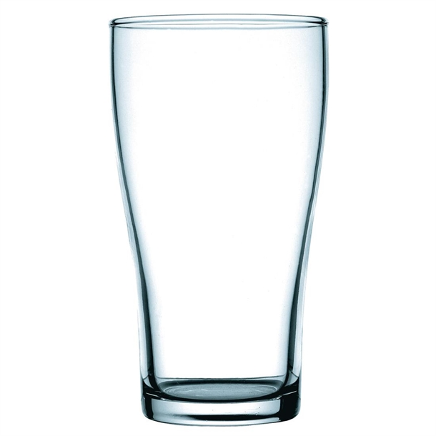 [E8436] Arcoroc Conical Beer Glass 425ml - Tempered/Certified/Nucleated